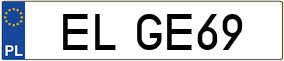 Truck License Plate